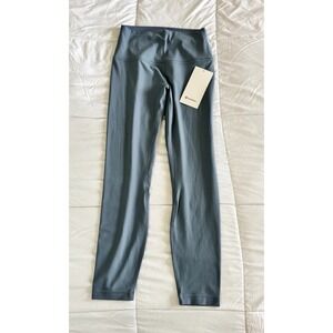 New Lululemon Align High Rise HR Pant 25" Size 6 Steal Blue Legging Yoga NWT